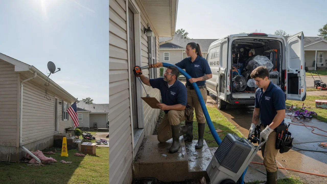 Ceiling Water Damage Restoration in Nelsonville, OH near me